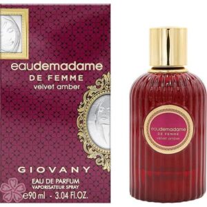 Fragrance World Eaudemadame De Femme Velvet Amber Eau de Parfum for Women – 3.0 oz