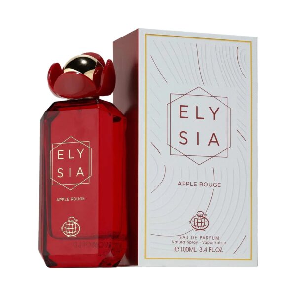 Fragrance World World Elysia Apple Rouge Eau de Parfum for Women – 3.4 oz