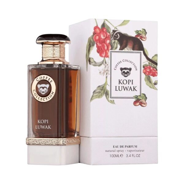 Fragrance World World Kopi Luwak Coffee Collection Eau de Parfum for Unisex – 3.4 oz