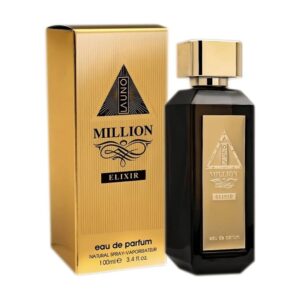 Fragrance World World La Uno Million Elixir Eau de Parfum for Men – 3.4 oz