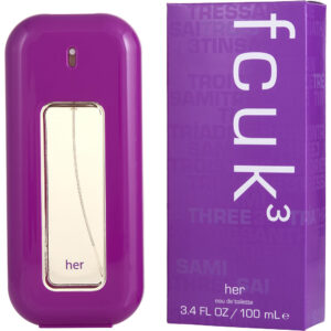 French Connection Fcuk 3 Eau de Toilette for Women – 3.4 oz
