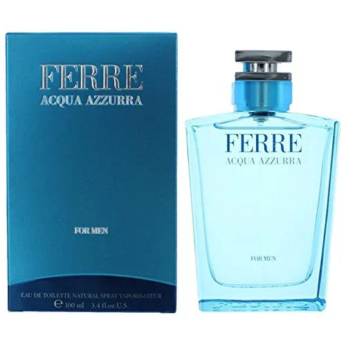 Gianfranco Ferre Ferre Acqua Azzurra Eau de Toilette for Men – 3.4 oz