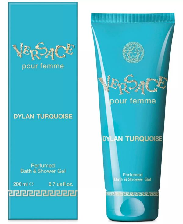 Gianni Versace Dylan Turquoise Bath & Shower Gel for Women – 6.7 oz