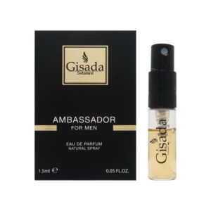 Gisada Ambassador Men Eau de Parfum for Men – 0.05 oz
