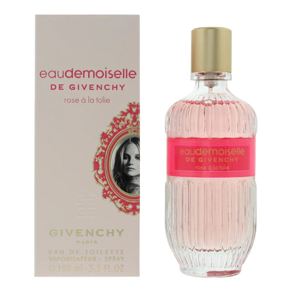 Givenchy Eaudemoiselle Rose AÂ La Folie Eau de Toilette for Women – 3.4 oz