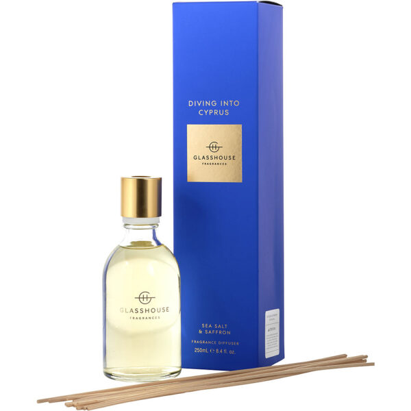 Glasshouse Diving Into Cyprus Fragrance Diffuser 8.4 oz