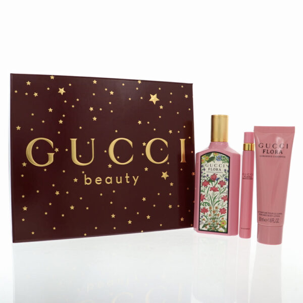 Gucci Flora Gorgeous Gardenia 3 piece v2 Eau de Parfum for Women – 3 piece gift set - v2