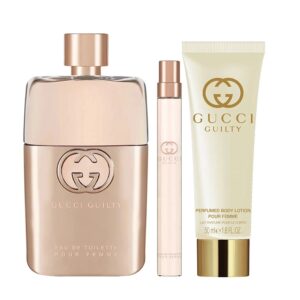 Gucci Guilty 3 piece Eau de Parfum for Women – 3 piece gift set
