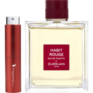 Guerlain Habit Rouge TRAVEL Eau de Toilette for Men – 0.27 oz
