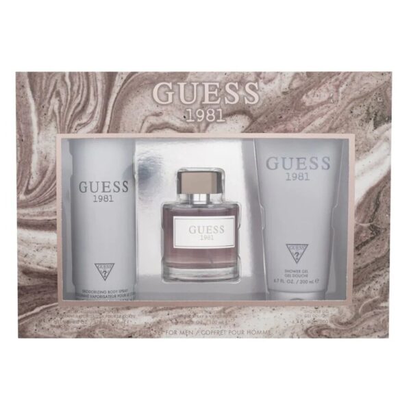 Guess 1981 3 piece Eau de Toilette for Men – 3 piece gift set