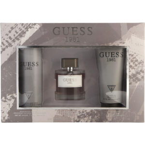 Guess 1981 by Guess EDT Spray 3.4 oz & Shower Gel 6.7 oz & Body Spray 6 oz for Men