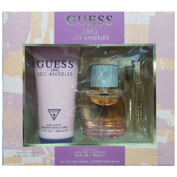Guess 1981 Los Angeles Femme 3 piece Eau de Toilette for Women – 3 piece gift set