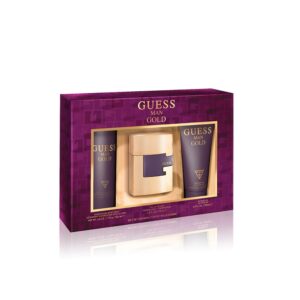 Guess Gold 3 piece Eau de Toilette for Men – 3 piece gift set