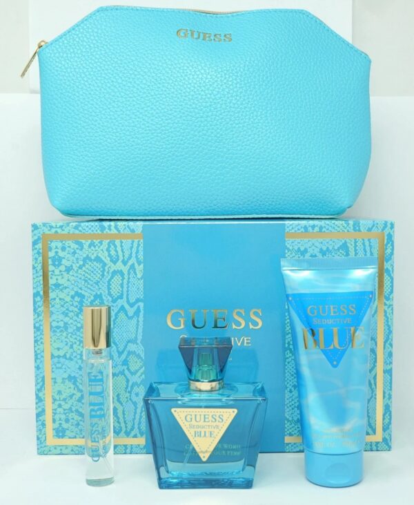 Guess Seductive Blue 4 piece Eau de Toilette for Women – 4 piece gift set