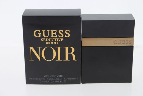 Guess Seductive Homme Noir Eau de Toilette for Men – 3.4 oz