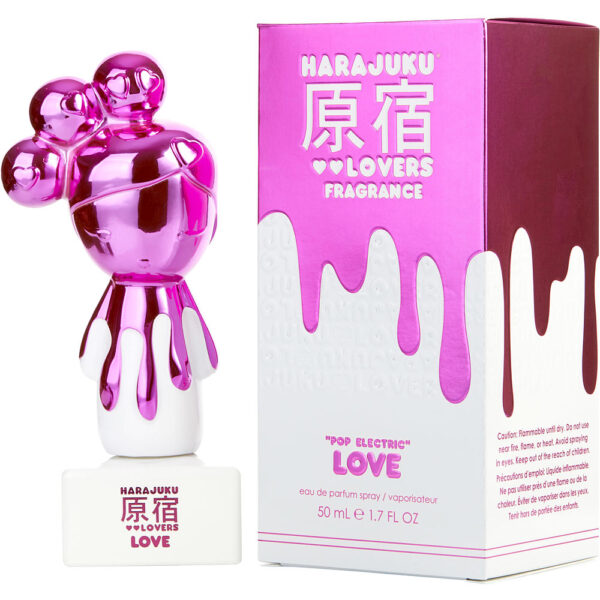 Gwen Stefani Harajuku Lovers Pop Electric Love Eau de Parfum for Women – 1.7 oz