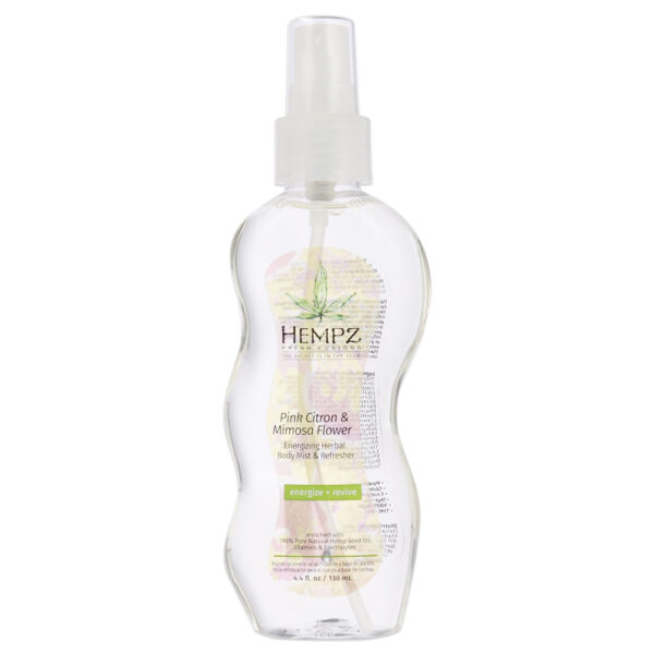 Hempz Fresh Fusions Pink Citron & Mimosa Flower Energizing Herbal & Refresher Body Spray for Women
