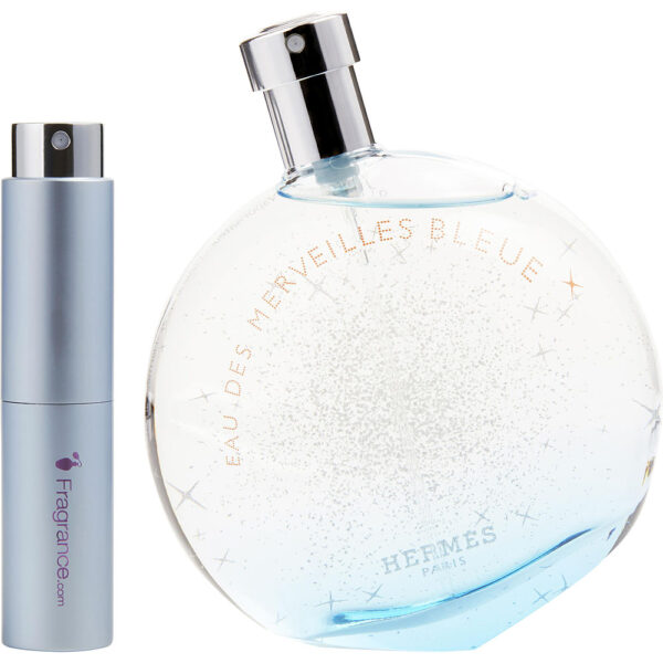 Hermes Eau Des Merveilles Bleue TRAVEL Eau de Toilette for Women – 0.27 oz