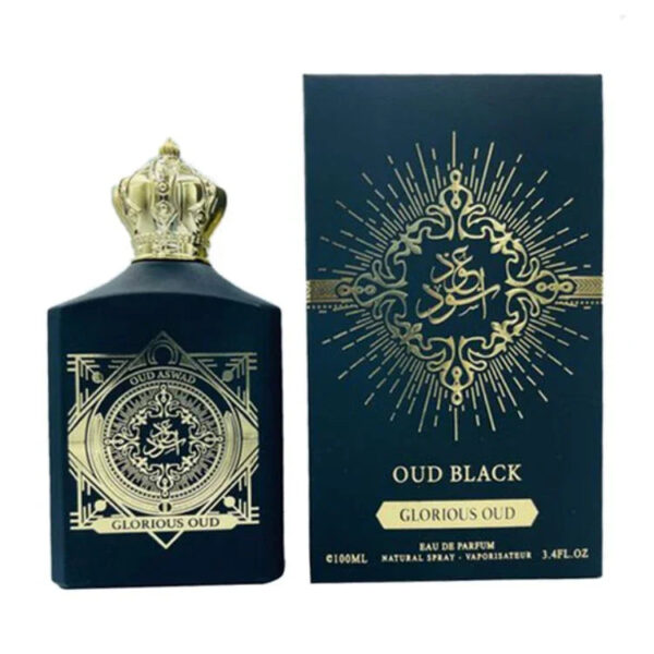 House of Perfumes Glorious Oud Aswad Black Eau de Parfum for Unisex – 3.3 oz