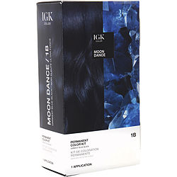 IGK Permanent Color Kit - 1B Moon Dance Darkest Blue Black