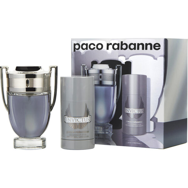 Invictus by Paco Rabanne EDT Spray 3.4 oz & Deodorant Stick Set