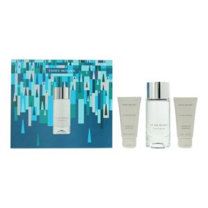 Issey Miyake Le Sel D'Issey Eau de Toilette for Men, 3 Piece Gift Set