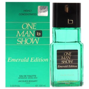 Jacques Bogart One Man Show Emerald Edition Eau de Toilette for Men – 3.4 oz