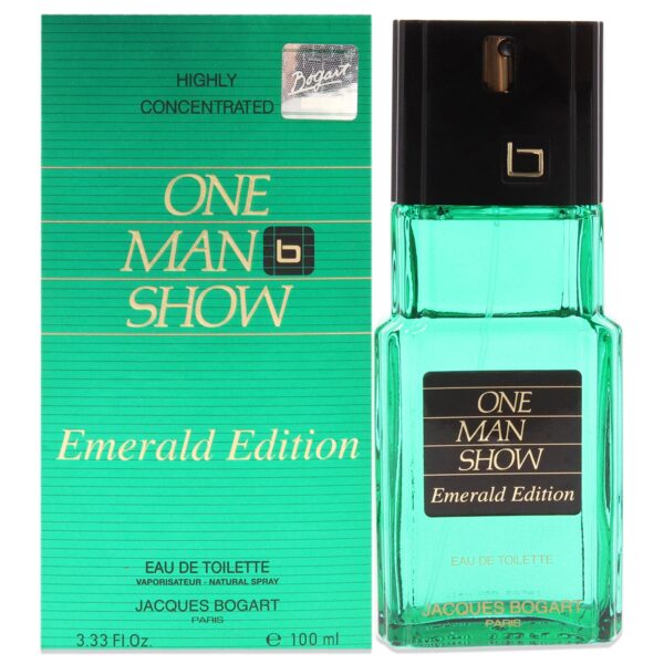 Jacques Bogart One Man Show Emerald Edition Eau de Toilette for Men – 3.4 oz