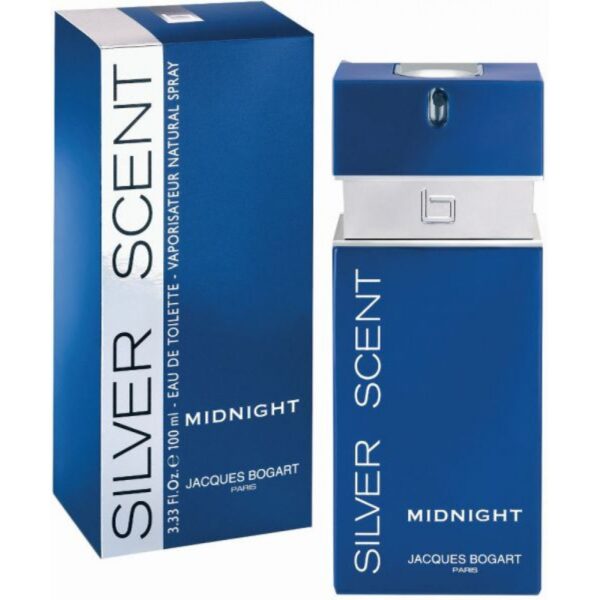 Jacques Bogart Silver Scent Midnight Eau de Toilette for Men – 3.4 oz