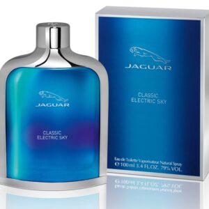 Jaguar Classic Electric Sky Eau de Toilette for Men – 3.4 oz