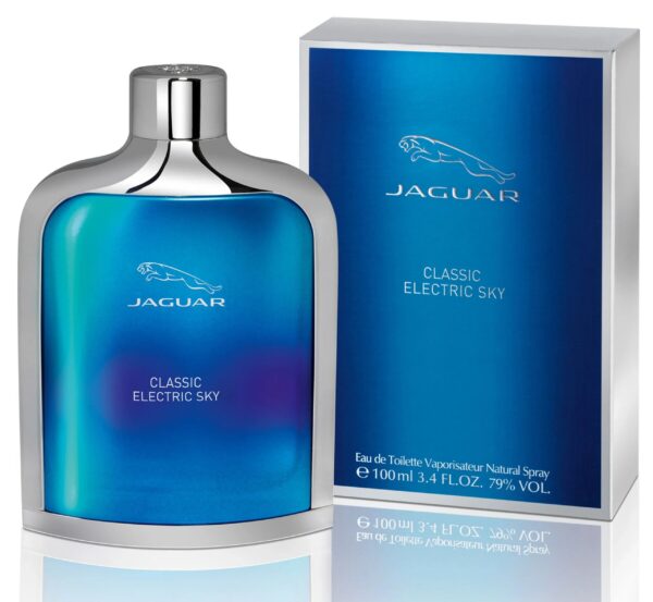 Jaguar Classic Electric Sky Eau de Toilette for Men – 3.4 oz