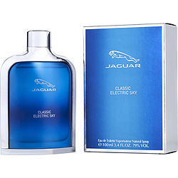 Jaguar Classic Electric Sky EDT Spray for Men, 3.4 oz