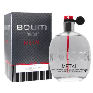 Jeanne Arthes Boum Metal Eau de Toilette for Men – 3.3 oz