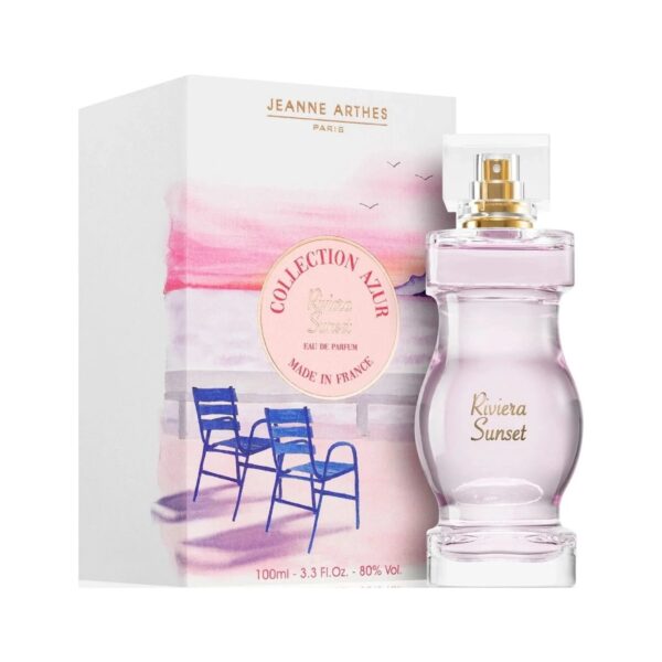 Jeanne Arthes Riviera Sunset Collection Azur Eau de Parfum for Women – 3.4 oz
