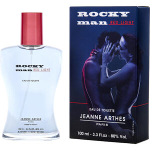 Jeanne Arthes Rocky Man Red Light Eau de Toilette for Men – 3.3 oz
