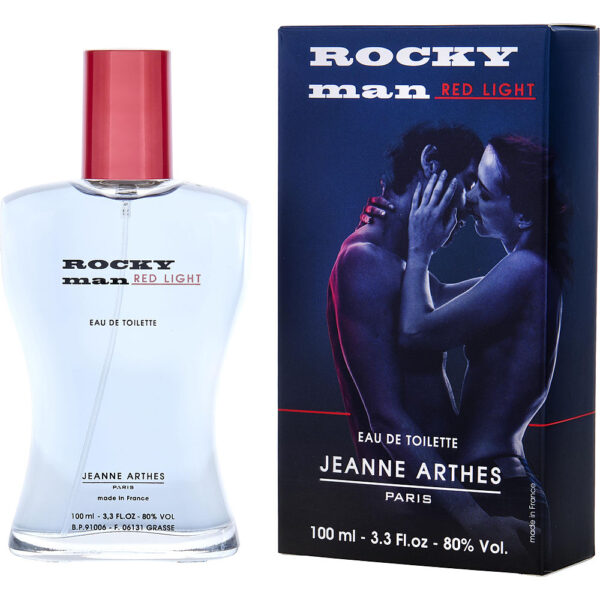 Jeanne Arthes Rocky Man Red Light Eau de Toilette for Men – 3.3 oz