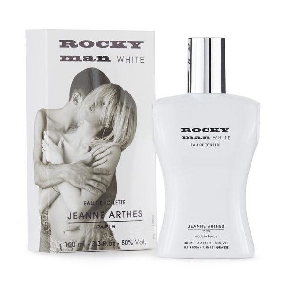 Jeanne Arthes Rocky Man White Eau de Toilette for Men – 3.3 oz