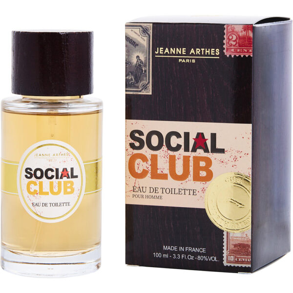 Jeanne Arthes Social Club Eau de Toilette for Men – 3.3 oz