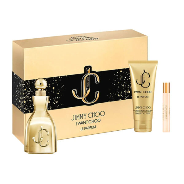 Jimmy Choo I Want Choo Le 3 piece Parfum for Women – 3 piece gift set