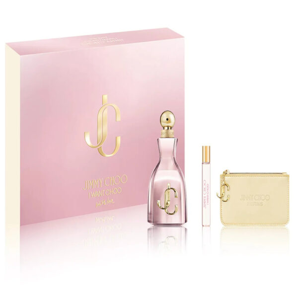 Jimmy Choo I Want Choo with Love & + Pouch Eau de Parfum for Women – 3.3 oz