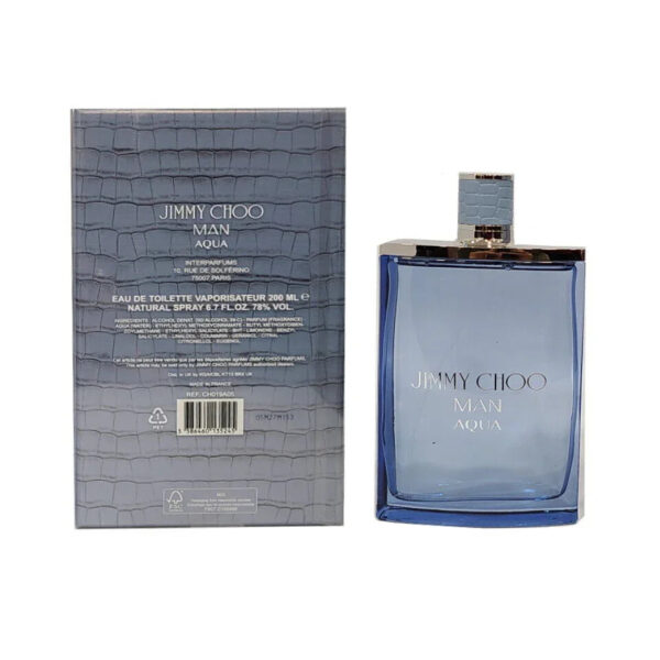 Jimmy Choo Man Aqua Eau de Toilette for Men – 6.7 oz
