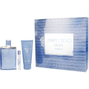 Jimmy Choo Man Aqua EDT Spray 3.3 oz & Shower Gel Set for Men
