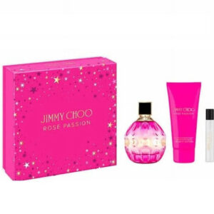 Jimmy Choo Rose Passion 3 piece Eau de Parfum for Women – 3 piece gift set