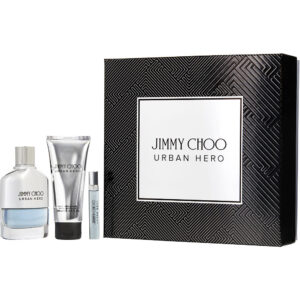 Jimmy Choo Urban Hero Gift Set for Men | 3.3oz EDP & Balm