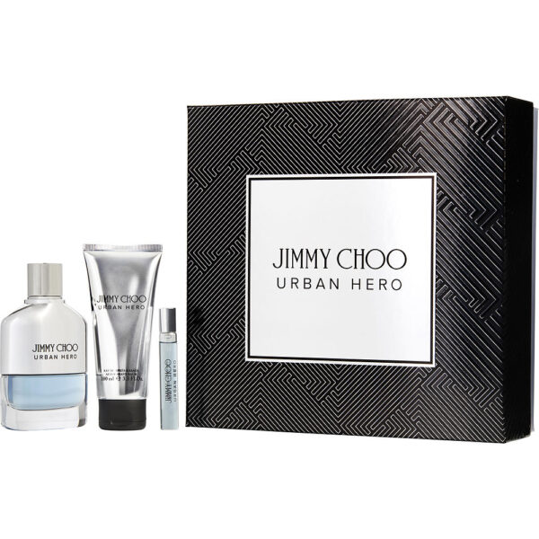 Jimmy Choo Urban Hero Gift Set for Men | 3.3oz EDP & Balm