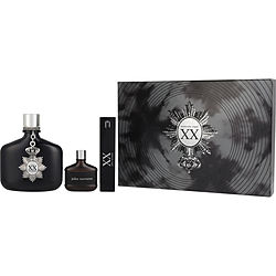 John Varvatos Xx Heritage by John Varvatos EDT SPRAY 4.2 OZ & EDT TRAVEL SPRAY 0.57 OZ & JOHN VARVATOS EDT 0.5 MINI for MEN