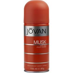 Jovan Musk Deodorant Body Spray for Men - 5 oz