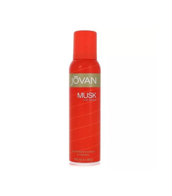 Jovan Musk Deodorant Body Spray for Women – 5 oz