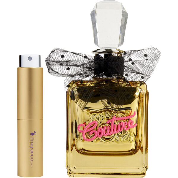 Juicy Couture Viva La Juicy Gold Couture TRAVEL Eau de Parfum for Women – 0.27 oz