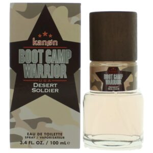 Kanon Boot Camp Warrior Desert Soldier Eau de Toilette for Men – 3.4 oz